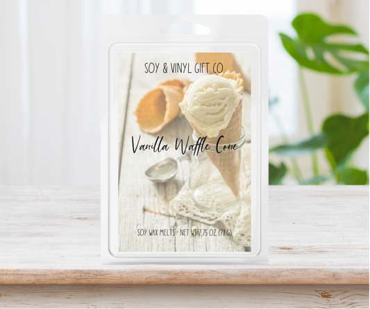 Vanilla waffle cone